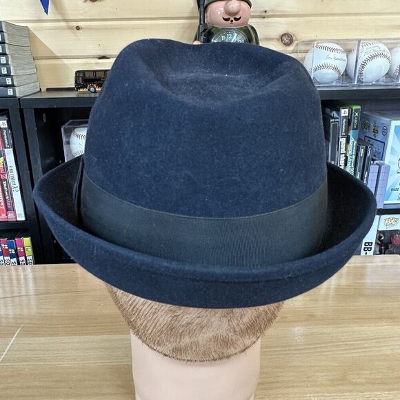 Vintage BILTMORE The Mater Fedora Blue Canadian Hat - Size 7 - Picture 4 of 5